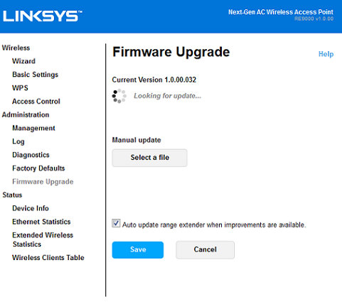 Update Linksys Firmware
