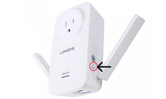 reset linksys ac750 extender