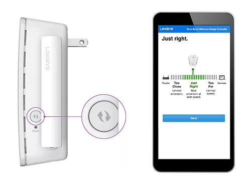 Linksys RE1000 Using WPS Method