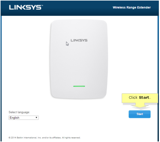 Linksys RE3000W Interface Login