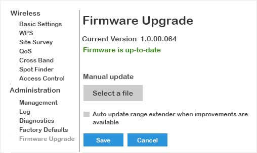 Update Linksys RE6700 Extender