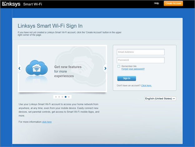 Linksys-cloud-account