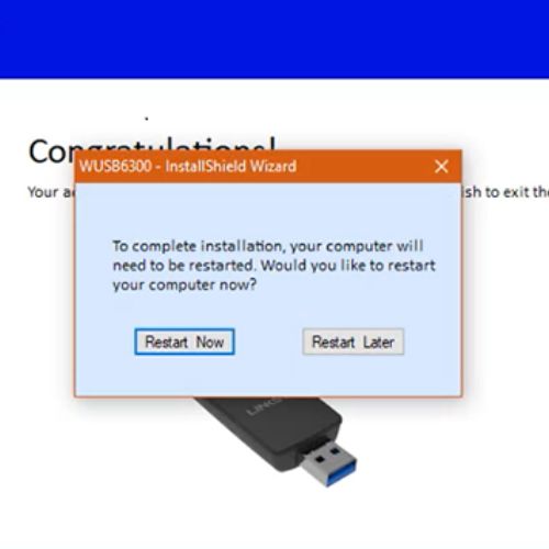 Linksys WUSB6300 driver installation wizard