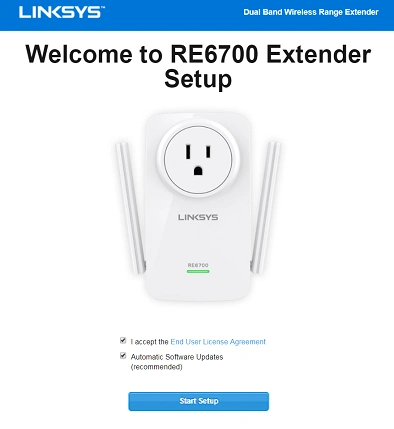 linksys re6700 extender setup