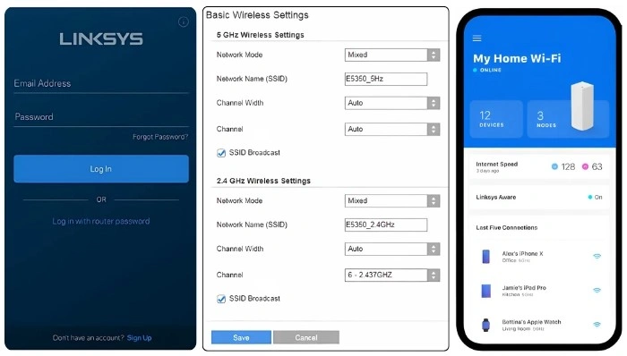 set wifi name and password