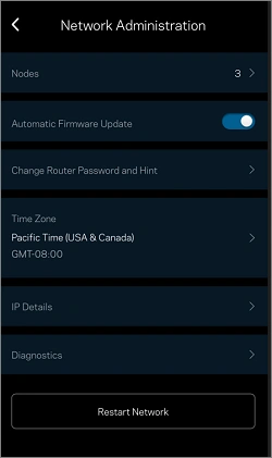 linksys update password