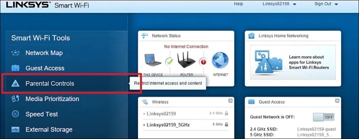 use parental controls