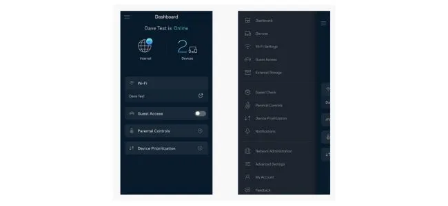 Setting up with an app